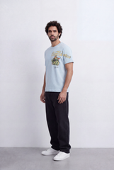 Men’s Tomato Store Artistic Graphic T-Shirt Confidence Typography Print Abstract Character Detail