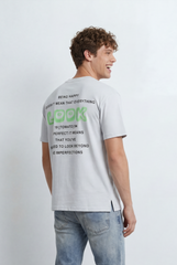 Men’s Tomato Store T-Shirt Shifts Focus To The Back With Large Typography Graphic