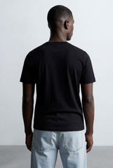 Men’s Tomato Store Vertical Contrast Panel Classic Crew Neckline Bold Design Details T-Shirt