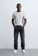 Men’s Tomato Store Vertical Contrast Panel Classic Crew Neckline Bold Design Details T-Shirt