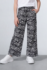 Girl's Tomato Store Leopard Print Pants All Over Animal Pattern Elastic Waist Wide leg Pants