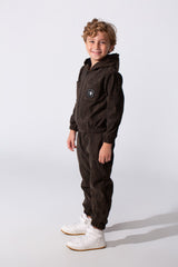 Boy's Tomato Store Two Piece Set Zip-Up Hooded Chest Pockets Elasticated Cuffs And Waistband Textured Fabric Outfit