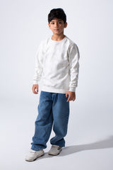 Boy’s Tie Dye Printed Slim Fit Round Neck Daily Wear Sweatshirt