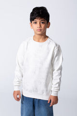 Boy’s Tie Dye Printed Slim Fit Round Neck Daily Wear Sweatshirt