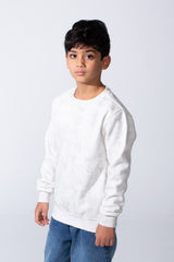 Boy’s Tie Dye Printed Slim Fit Round Neck Daily Wear Sweatshirt