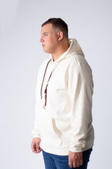 Men's Long Sleeve Simple Chest Text Print With Distressed Detail Vertical Cozy Daily Wear Hooded Big Size Sweatshirt