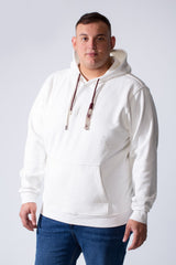 Men's Long Sleeve Simple Chest Text Print With Distressed Detail Vertical Cozy Daily Wear Hooded Big Size Sweatshirt