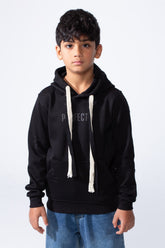Boy’s Slim Fit Distressed Comfortable Everyday Hood Sweatshirt With Drawstring