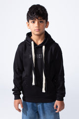 Boy’s Slim Fit Distressed Comfortable Everyday Hood Sweatshirt With Drawstring