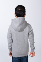 Boy's Character Graphic Print hood design Kangaroo Pocket Slim Fit Melton Sweatshirt