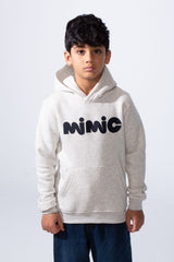Boy’s Printed Slim Fit Melton Kangaroo Pocket Casual Comfy Hood Sweatshirt