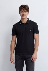 Men’s Tomato Store Polo Shirt Contrast Tipping Details Embroidered Chest Logo Slim Fit