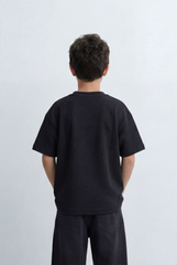 Boy’s Tomato Store Textured Oversized Basic T-Shirt Ribbed Knit Surface
