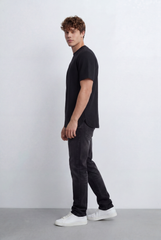 Men’s Tomato Store Textured T-Shirt Relaxed Fit Subtle Ribbed Surface Clean Minimal Design