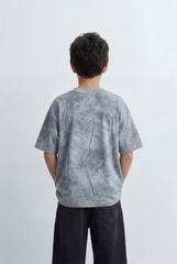 Boy’s Tomato Store Washed Oversized T-Shirt Soft Cloud Wash Finish Drop Shoulder