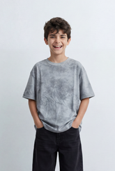 Boy’s Tomato Store Washed Oversized T-Shirt Soft Cloud Wash Finish Drop Shoulder