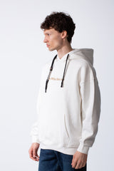 Men's Milton Oversized Hoodie Sweatshirt With Text Print And Front Kangaroo Pocket