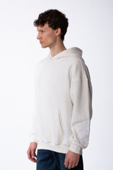 Men's Long Sleeves Hood Kangaroo Pocket Versatile Basic Comfy Piece Oversize Melton Sweatshirt