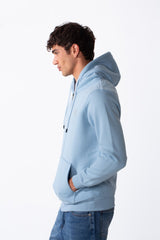 Men's Tomato Long Sleeve Full Zippers Slim Fit Melton Hood Sweatshirt