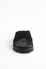 Men’s Tomato Store Slide Sandals Featuring Wide Cross Straps Chunky Grip Sole