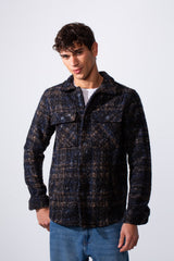 Men's Checked Wool Slim Fit Shirt