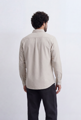 Men’s Tomato Store Minimal Button Down Shirt Soft Touch Fabric Slim Fit Tailored