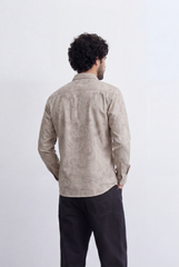 Men’s Tomato Store Washed Chambray Jeans Shirt Soft Fade Texture Finish Clean Tailored Slim Fit