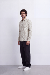 Men’s Tomato Store Mineral Texture Shirt Washed Cloud Effect Surface Tonal Vintage Finish