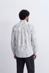 Men’s Tomato Store Mineral Texture Shirt Washed Cloud Effect Surface Tonal Vintage Finish