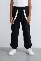 Boy's Oversized Sweatpants Contrast Trim & Drawstring Cozy Casual Comfort Tomato Store
