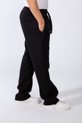 Men's Waistband With Zipper Pockets Comfortable Casual Everyday Wear Wide Leg Sweatpants