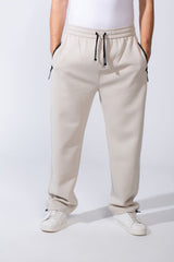 Men's Waistband With Zipper Pockets Comfortable Casual Everyday Wear Wide Leg Sweatpants