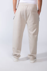 Men's Waistband With Zipper Pockets Comfortable Casual Everyday Wear Wide Leg Sweatpants