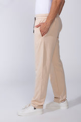 Men's Elastic Waistband With Practical Side Pockets Wide Leg Sweatpants