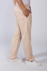 Men's Elastic Waistband With Practical Side Pockets Wide Leg Sweatpants