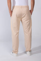 Men's Elastic Waistband With Practical Side Pockets Wide Leg Sweatpants