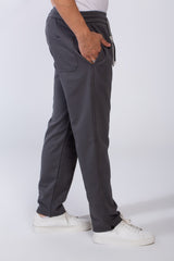 Men's Elastic Waistband With Practical Side Pockets Wide Leg Sweatpants