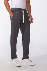 بنطال رياضي أساسي رجالي واسع الساق