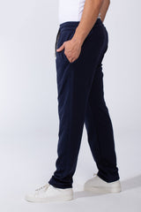 Men's Elastic Waistband With Practical Side Pockets Wide Leg Sweatpants