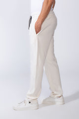 Men's Elastic Waistband With Practical Side Pockets Wide Leg Sweatpants