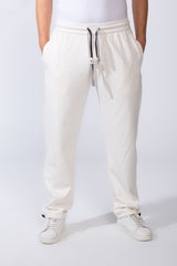 Men's Elastic Waistband With Practical Side Pockets Wide Leg Sweatpants
