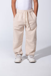 Boy’s Plain Wide Leg Drawstring Jogger Everyday Wear Sweatpants