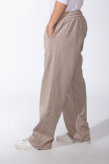 Men's Wide Leg Sweatpants Double Needle Side Seams In-Seam Side Pockets Designed