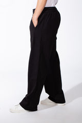 Men's Wide Leg Sweatpants Double Needle Side Seams In-Seam Side Pockets Designed
