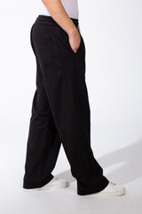 Men's Wide Leg Sweatpants Double Needle Side Seams In-Seam Side Pockets Designed