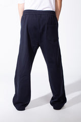 Men's Wide Leg Sweatpants Double Needle Side Seams In-Seam Side Pockets Designed