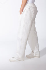 Men's Wide Leg Sweatpants Double Needle Side Seams In-Seam Side Pockets Designed