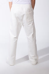 Men's Wide Leg Sweatpants Double Needle Side Seams In-Seam Side Pockets Designed