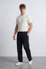 Men’s Tomato Store Street Sweatpants Embossed Side Logo Clean Look Elastic Oversize Side Pockets Zip Detail