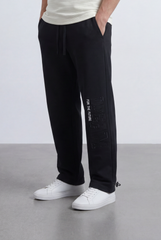 Men’s Tomato Store Street Sweatpants Embossed Side Logo Clean Look Elastic Oversize Side Pockets Zip Detail